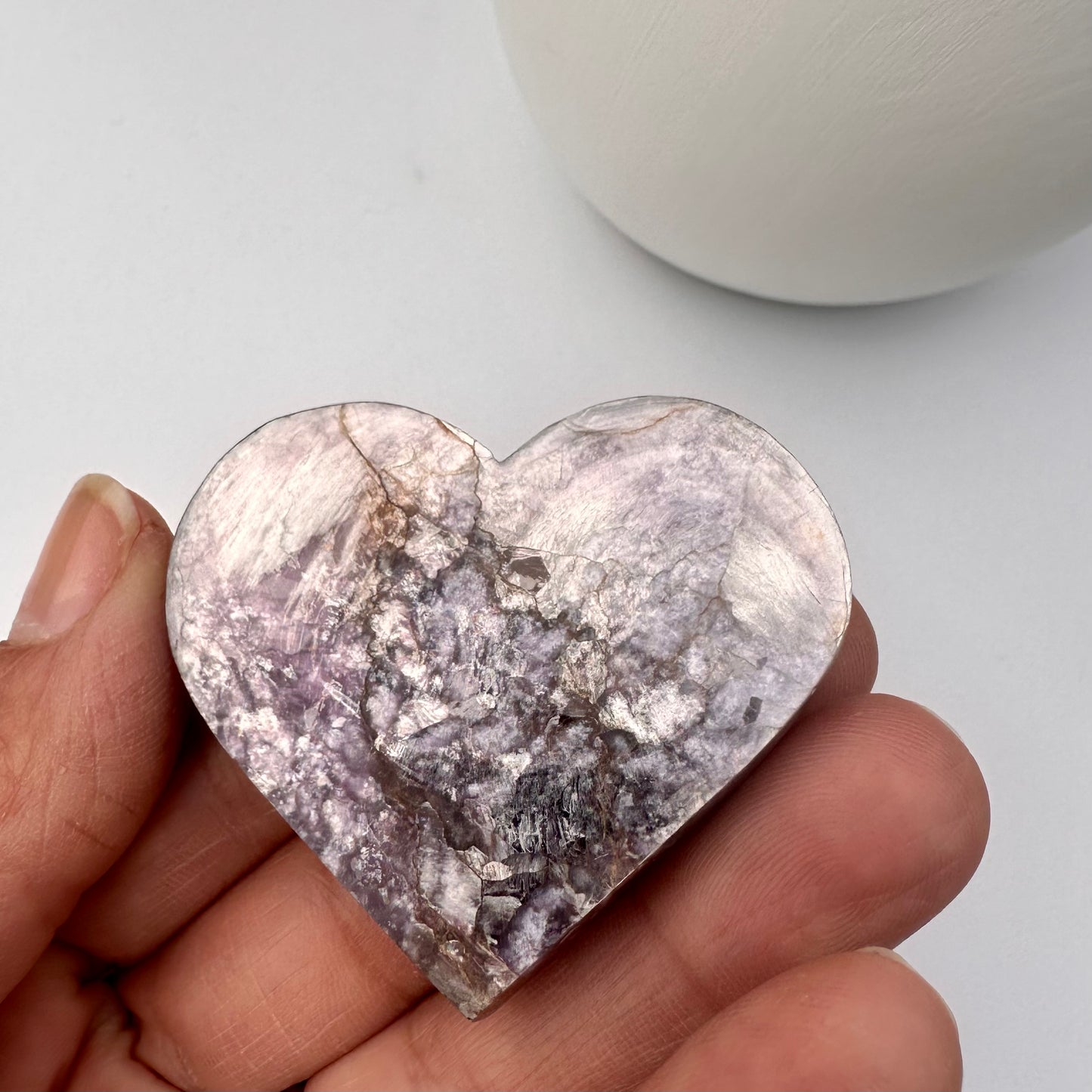Lepidolite with Mica Palms & Hearts