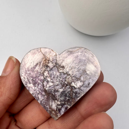 Lepidolite with Mica Palms & Hearts
