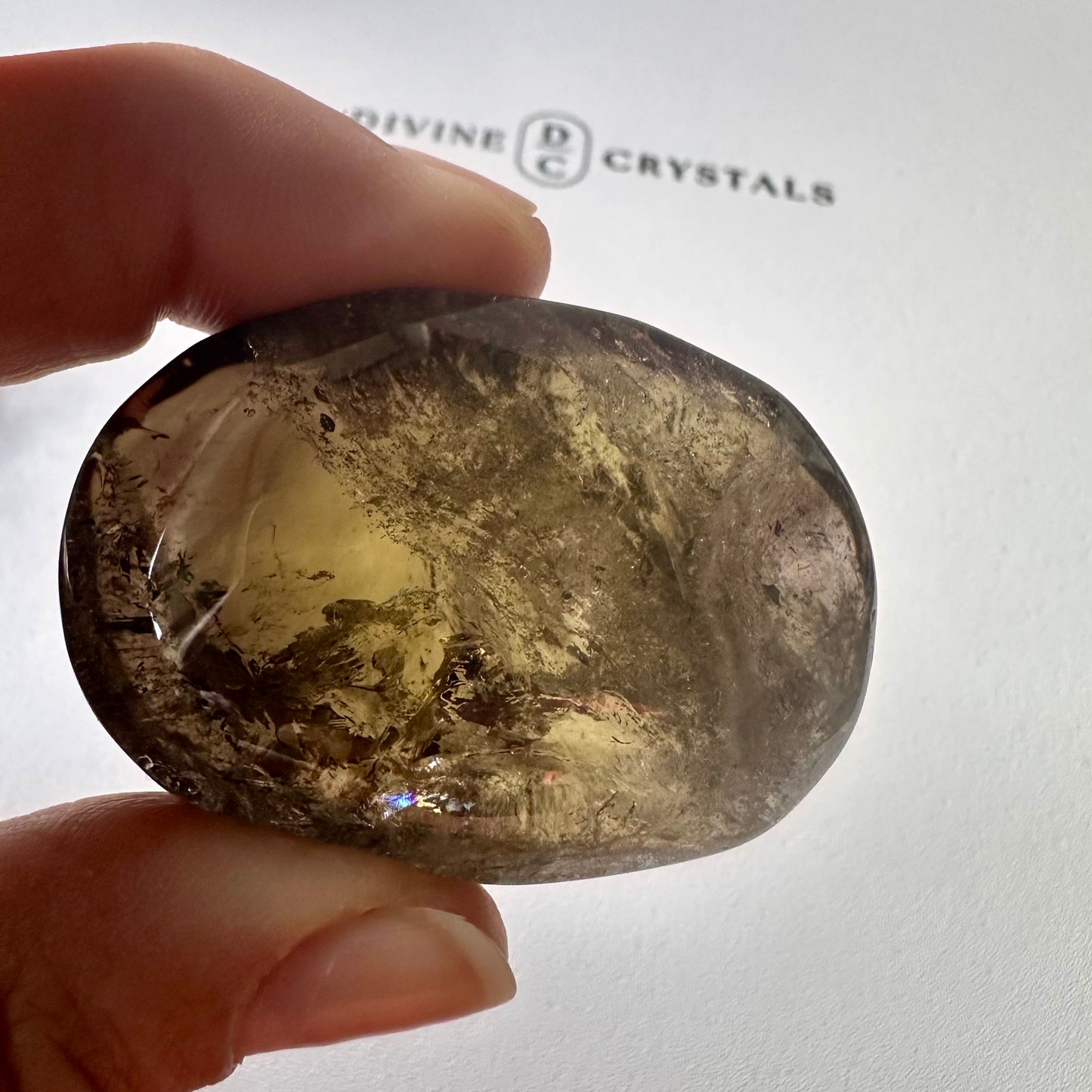 Smoky Citrine Palm Stones