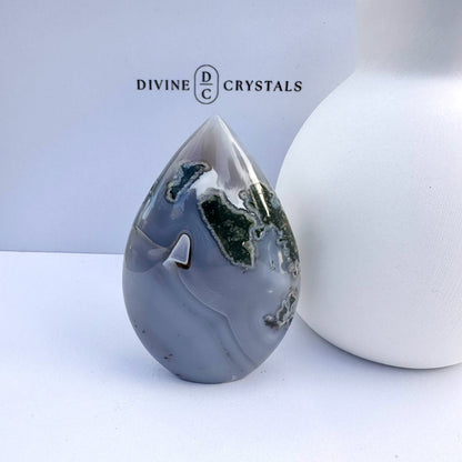 Moss Agate & Chalcedony Freeform
