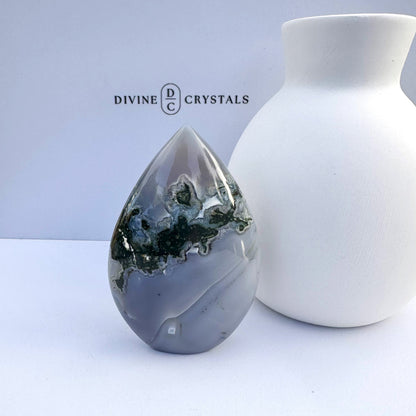 Moss Agate & Chalcedony Freeform