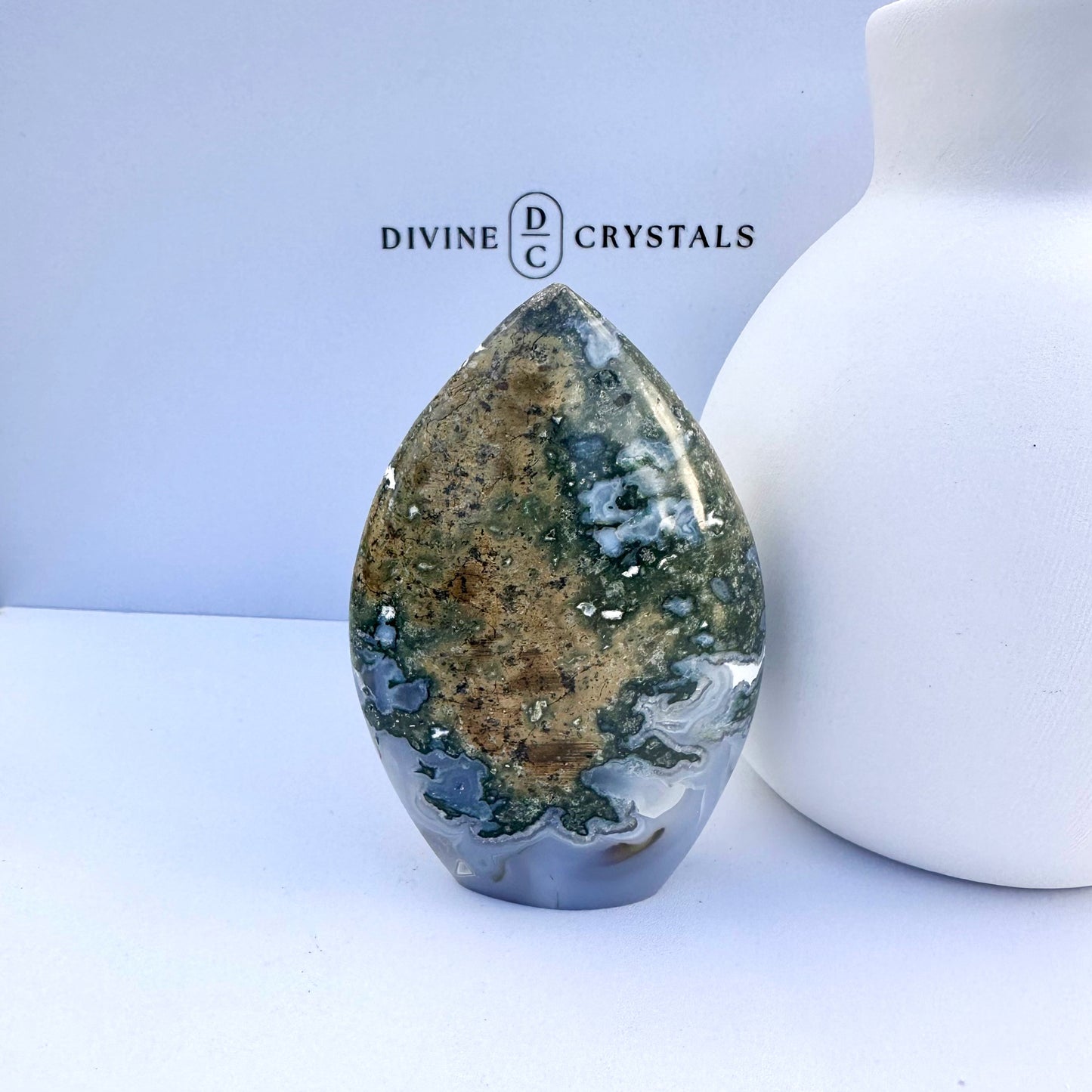 Moss Agate & Chalcedony Freeform