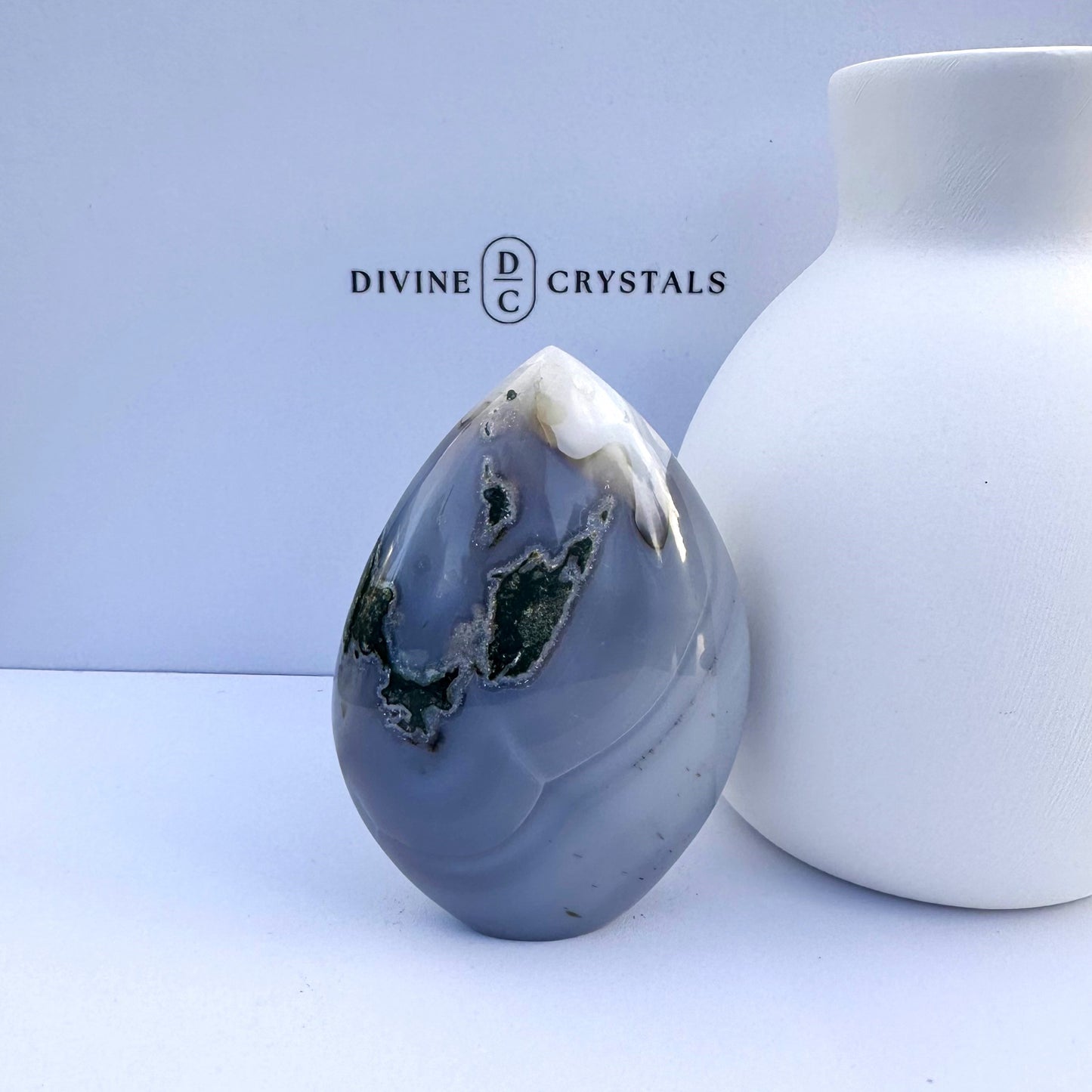 Moss Agate & Chalcedony Freeform