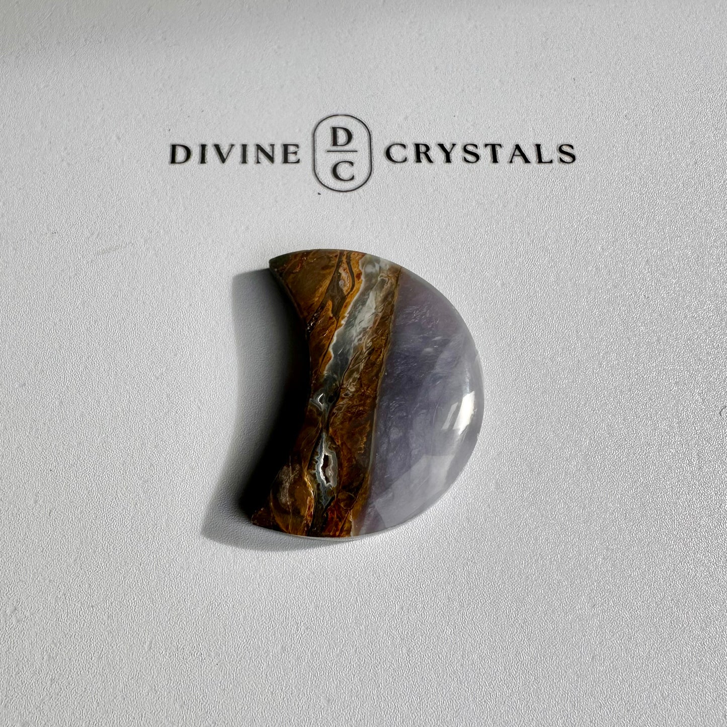 Chalcedony Moon Carving