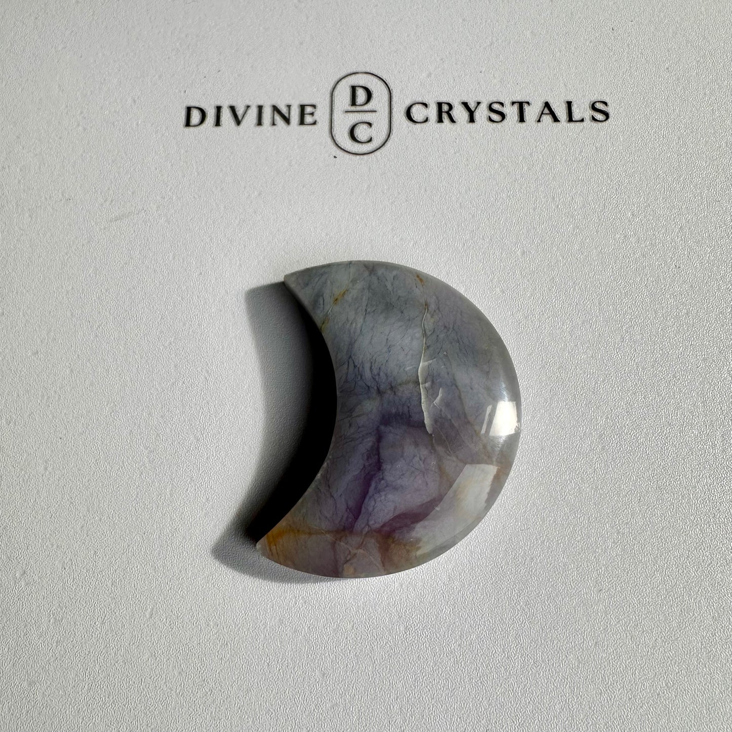 Chalcedony Moon Carving