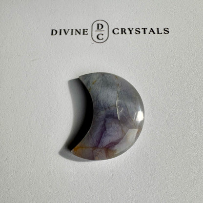 Chalcedony Moon Carving