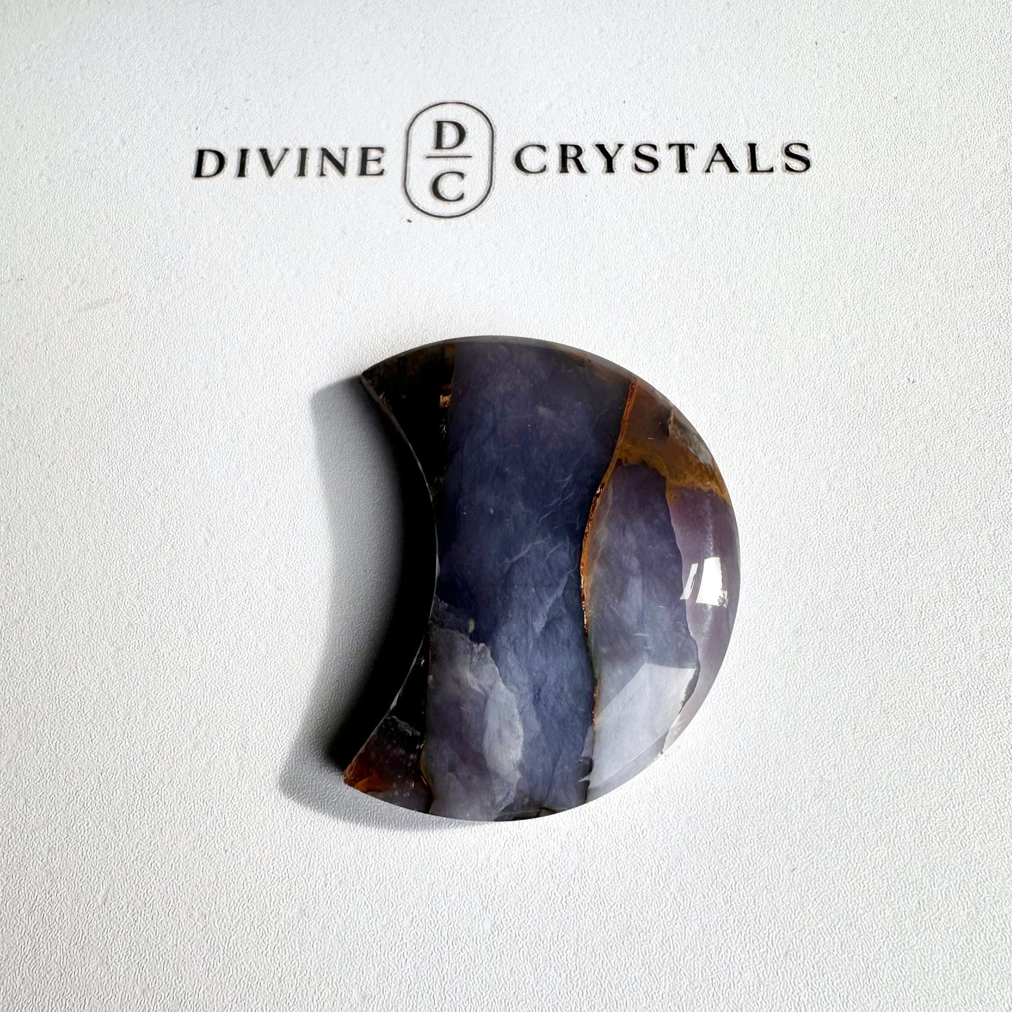 Chalcedony Moon Carving