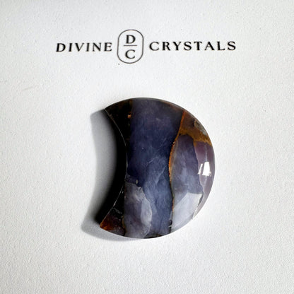Chalcedony Moon Carving