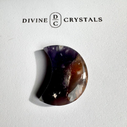 Chalcedony Moon Carving