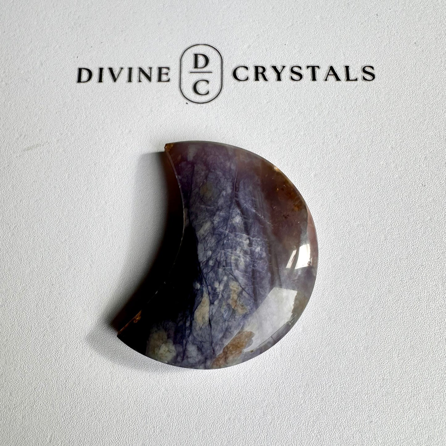 Chalcedony Moon Carving