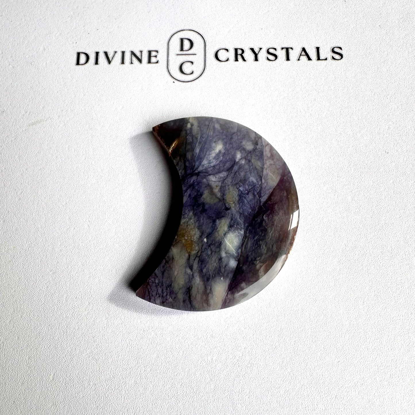 Chalcedony Moon Carving