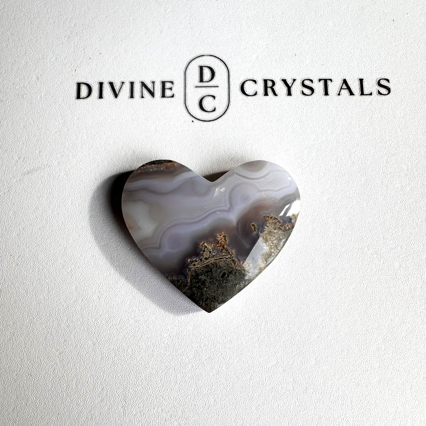 Scenic Moss Agate Heart