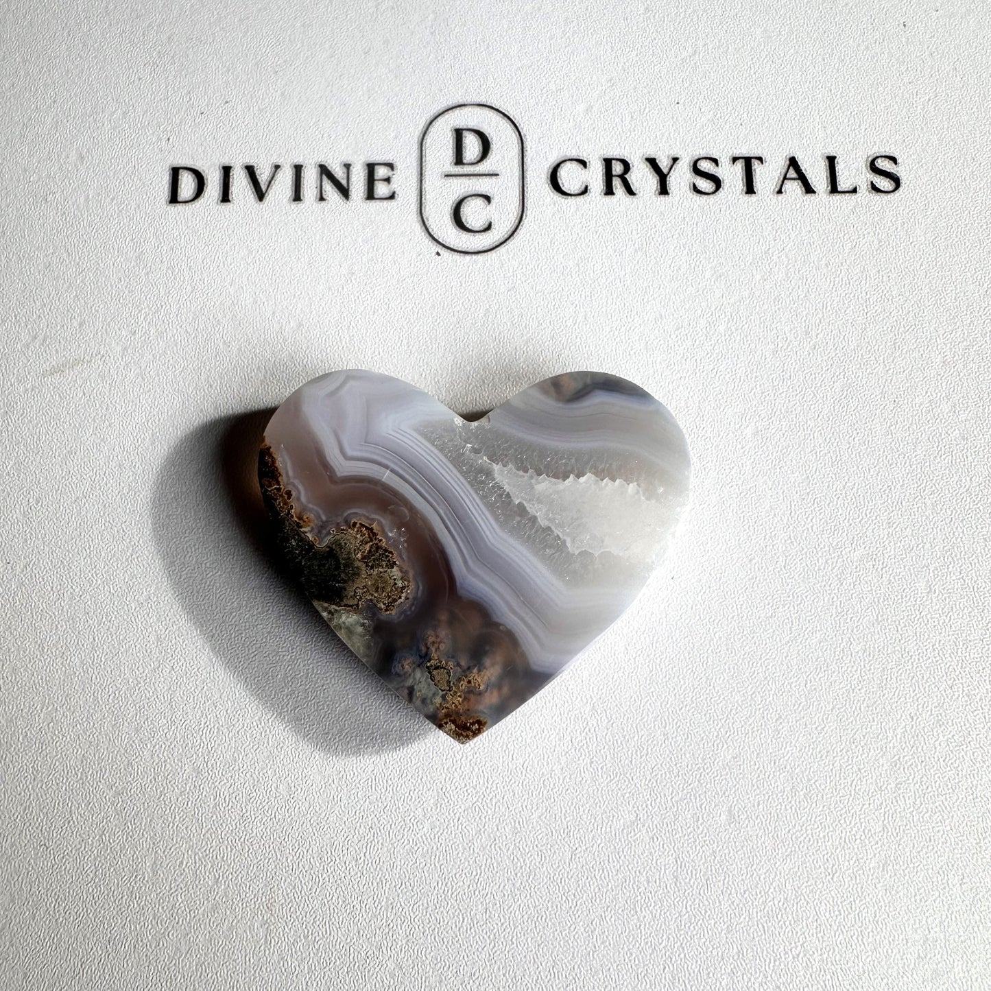 Scenic Moss Agate Heart