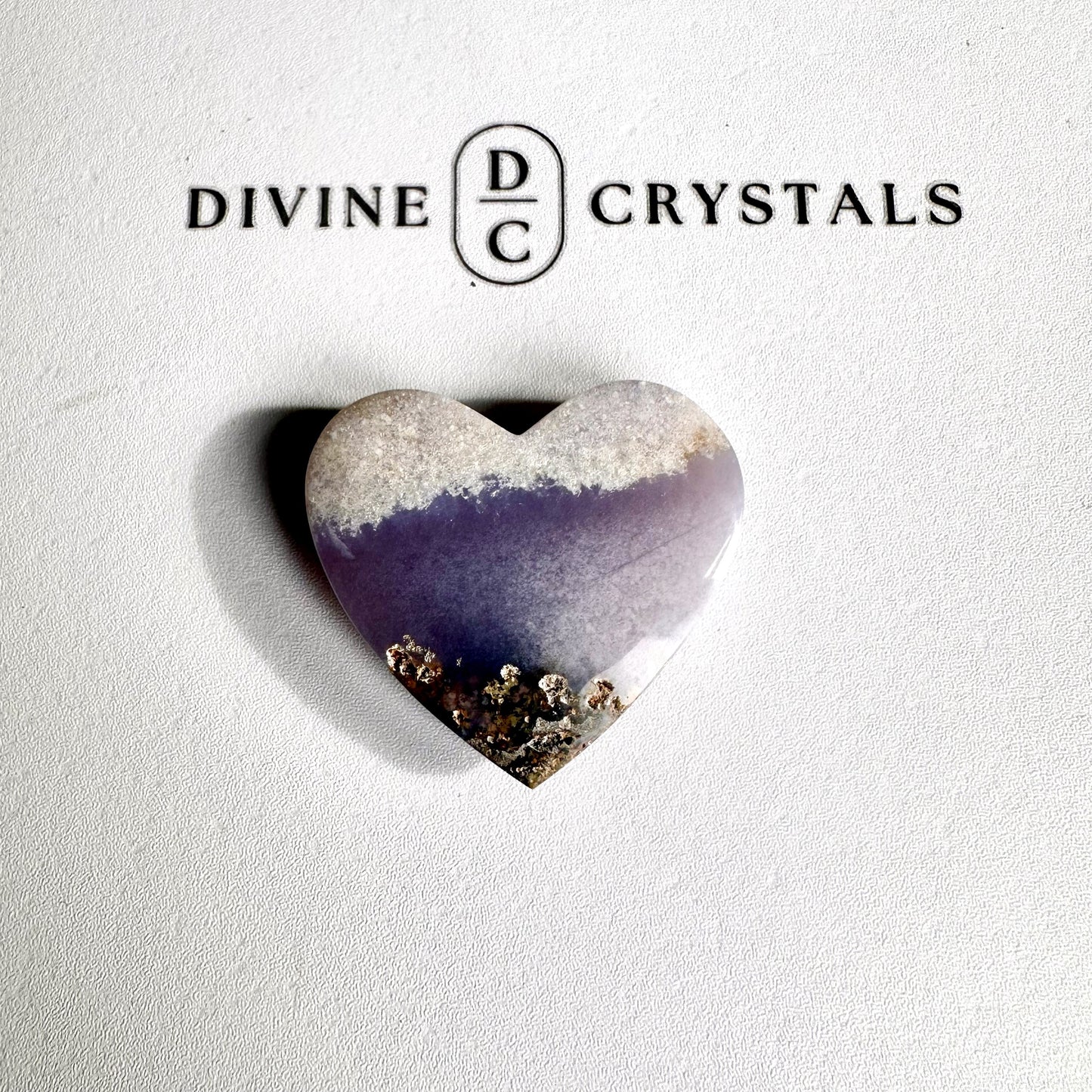 Scenic Moss Agate Heart