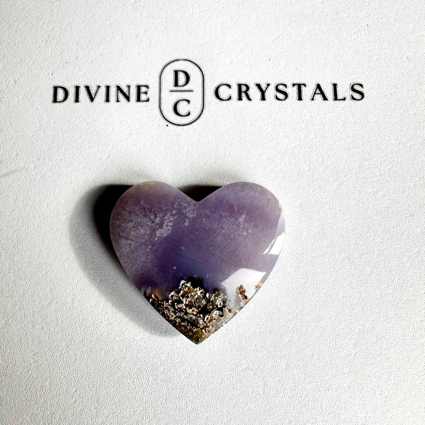 Scenic Moss Agate Heart