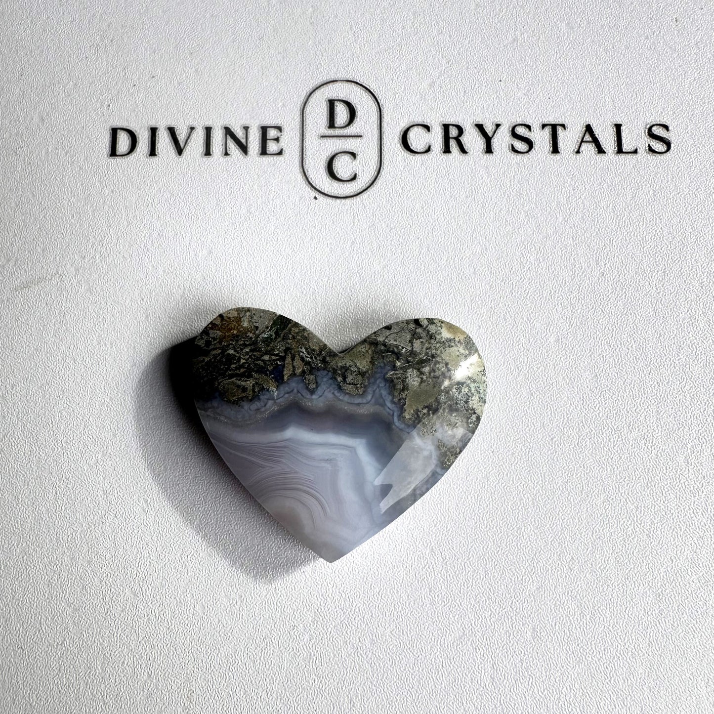 Scenic Moss Agate Heart