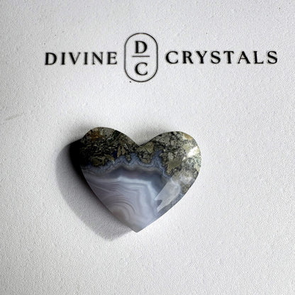 Scenic Moss Agate Heart