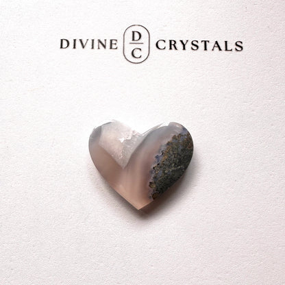 Scenic Moss Agate Heart