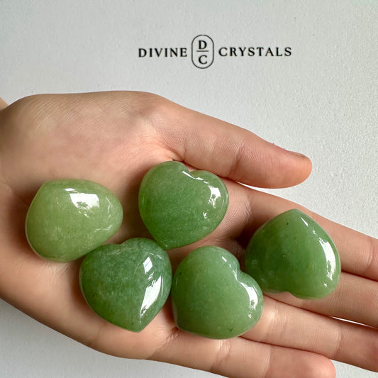 Green Aventurine Heart – Abundance & Opportunity