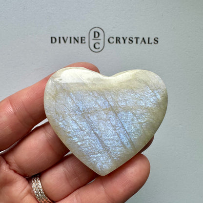 High Quality Moonstone Heart