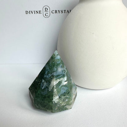 Moss Agate Diamond – Growth & Grounding