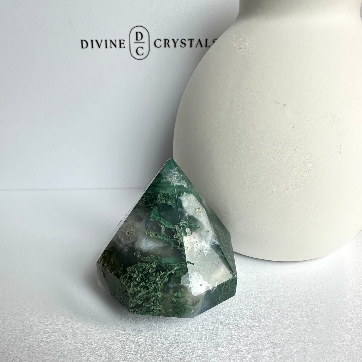 Moss Agate Diamond – Growth & Grounding