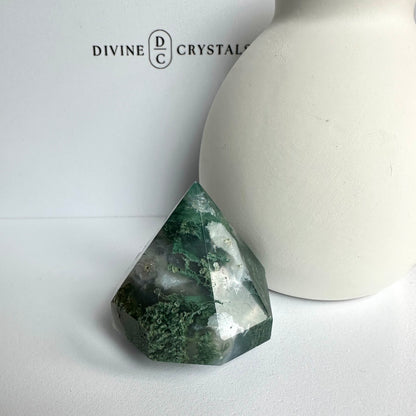 Moss Agate Diamond – Growth & Grounding