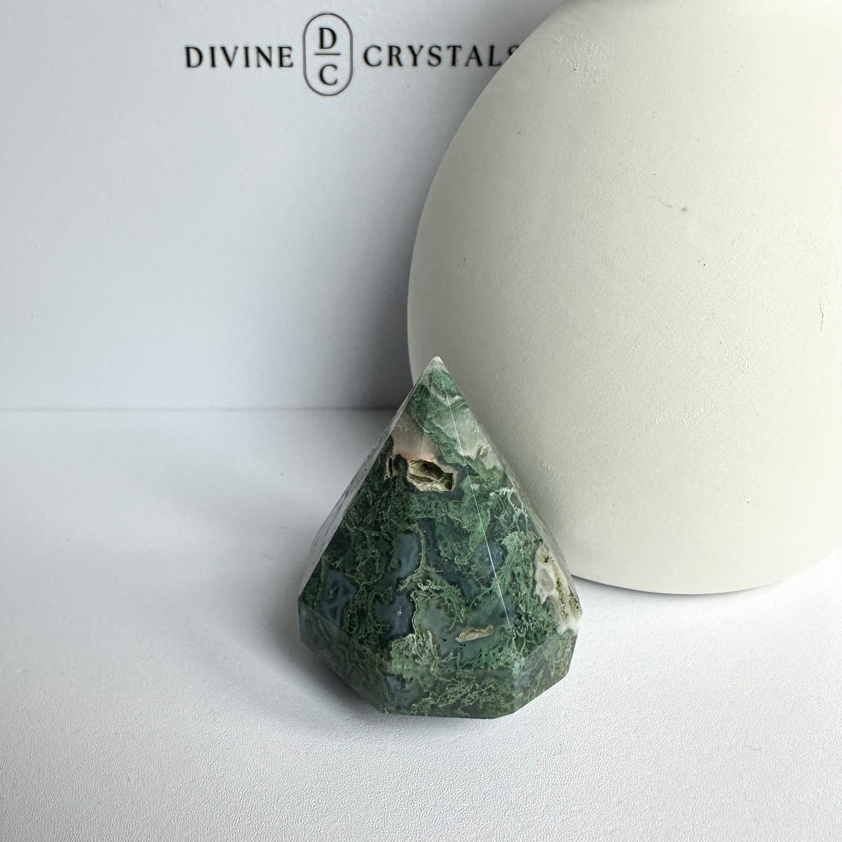 Moss Agate Diamond – Growth & Grounding