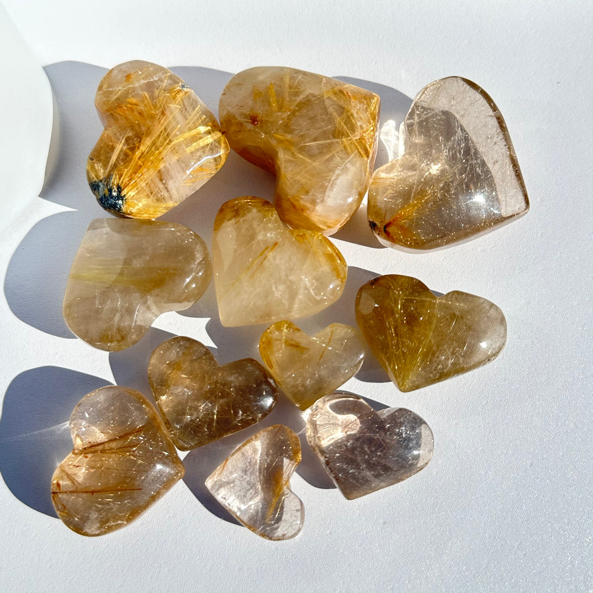 Golden Rutile Heart – Clarity & Abundance