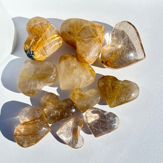Golden Rutile Heart – Clarity & Abundance