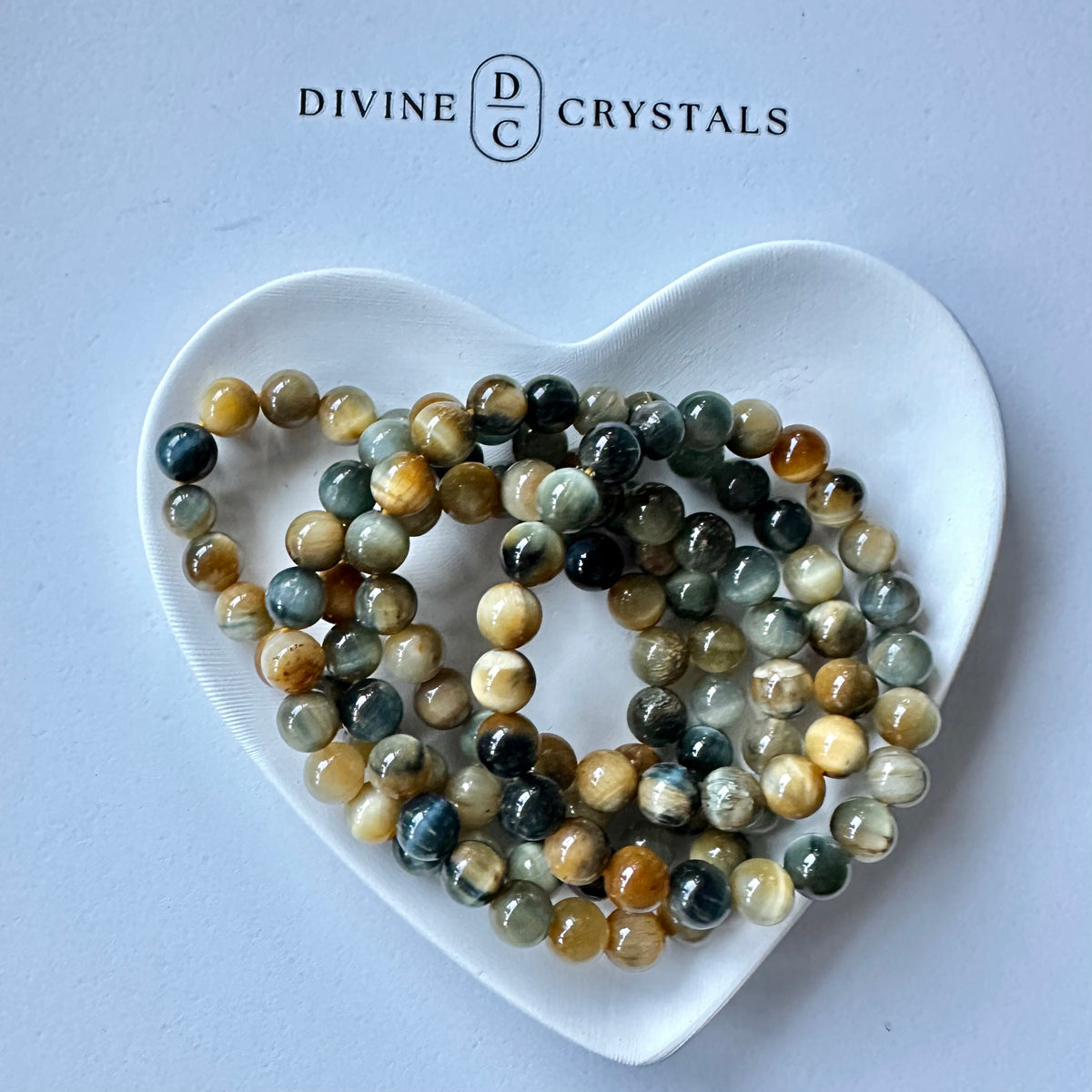 Golden & Blue Tiger Eye Bracelet – Confidence & Protection