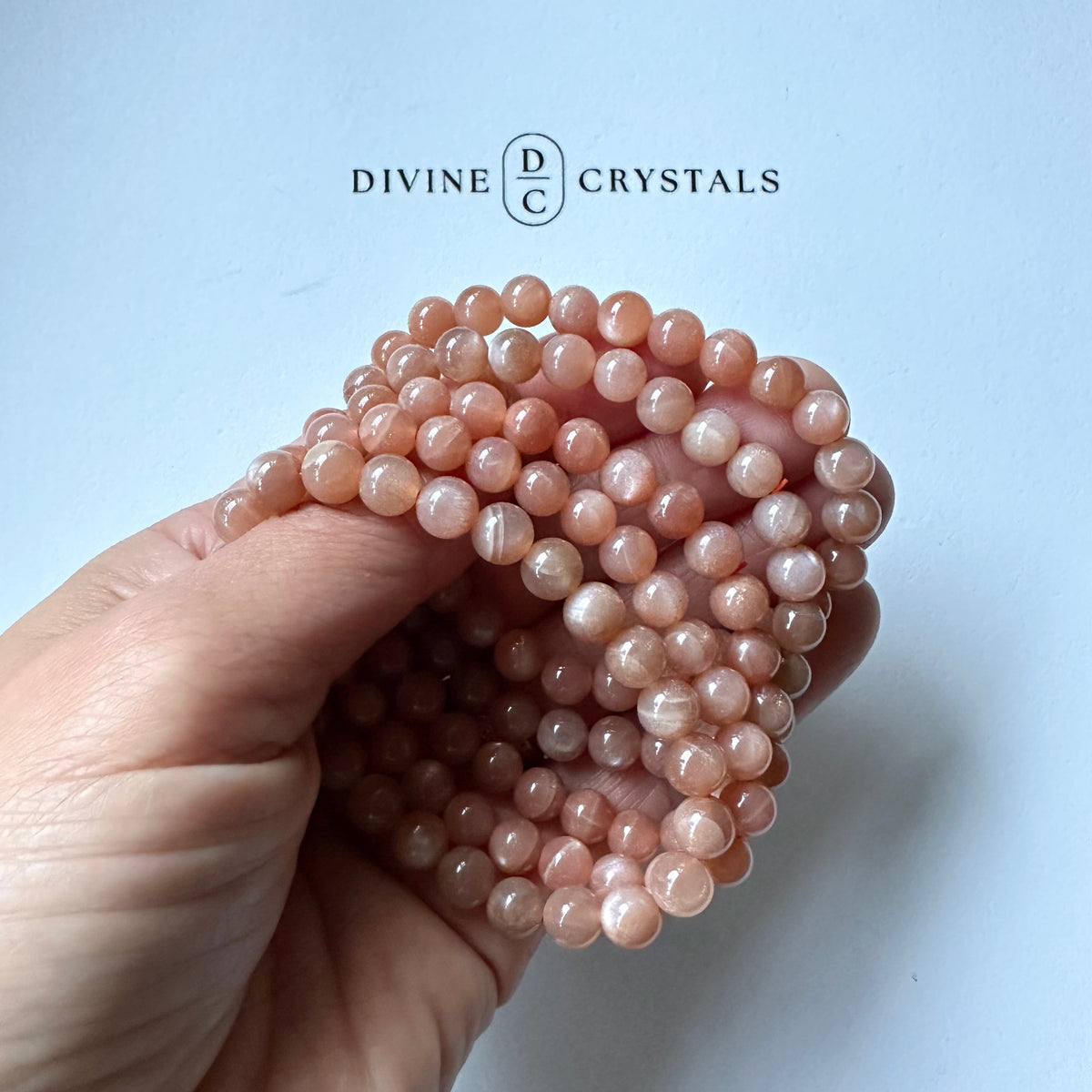 Peach Moonstone Bracelet – Calm & Emotional Balance