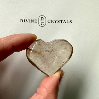 Golden Rutile Heart – Clarity & Abundance