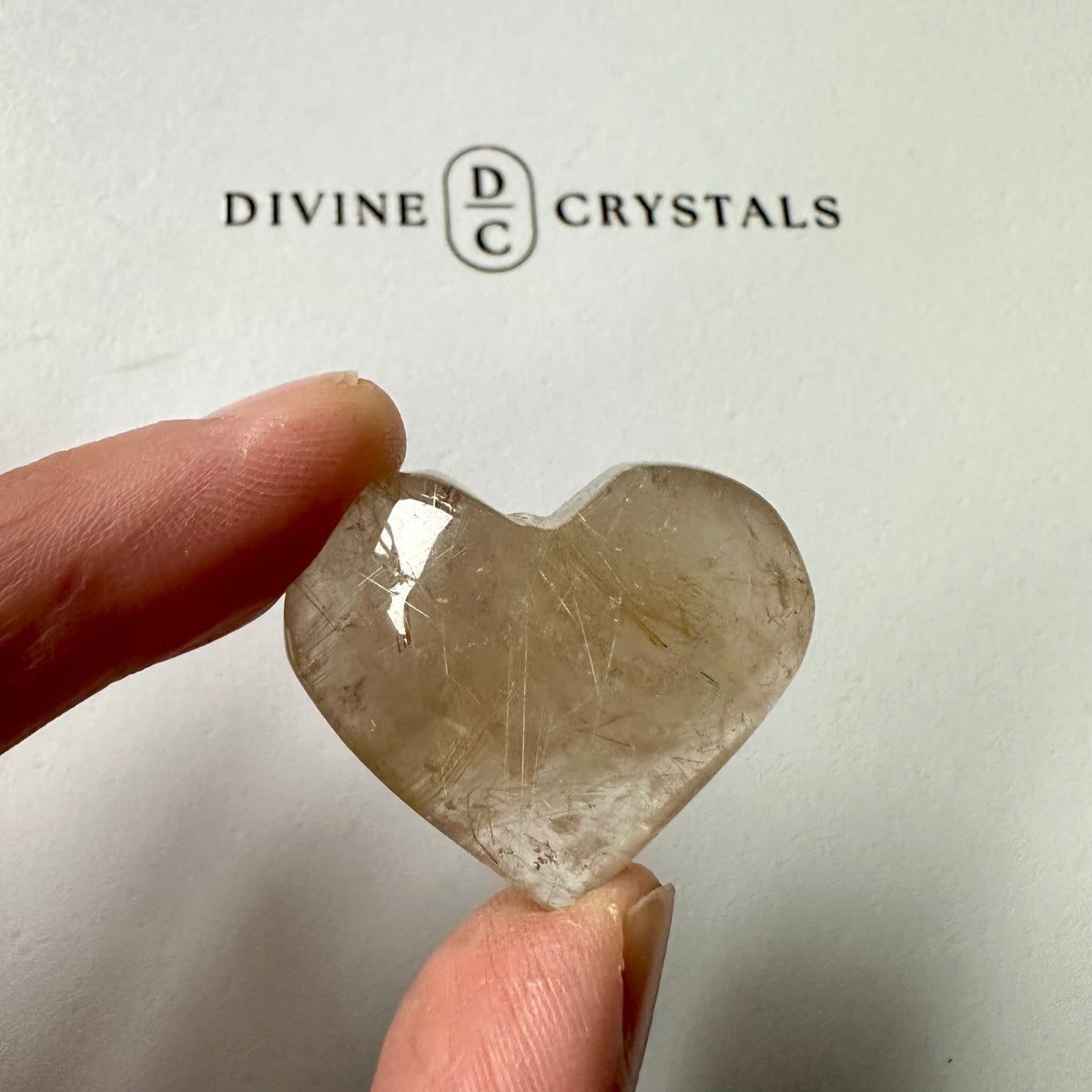 Golden Rutile Heart – Clarity & Abundance