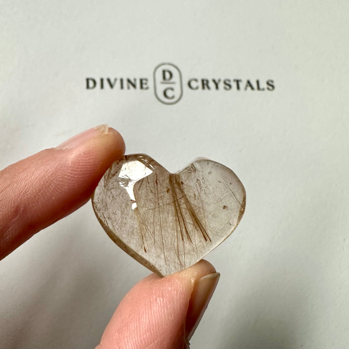 Golden Rutile Heart – Clarity & Abundance