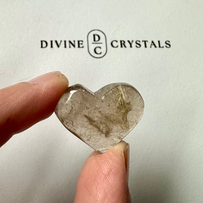 Golden Rutile Heart – Clarity & Abundance