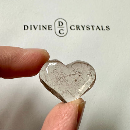 Golden Rutile Heart – Clarity & Abundance