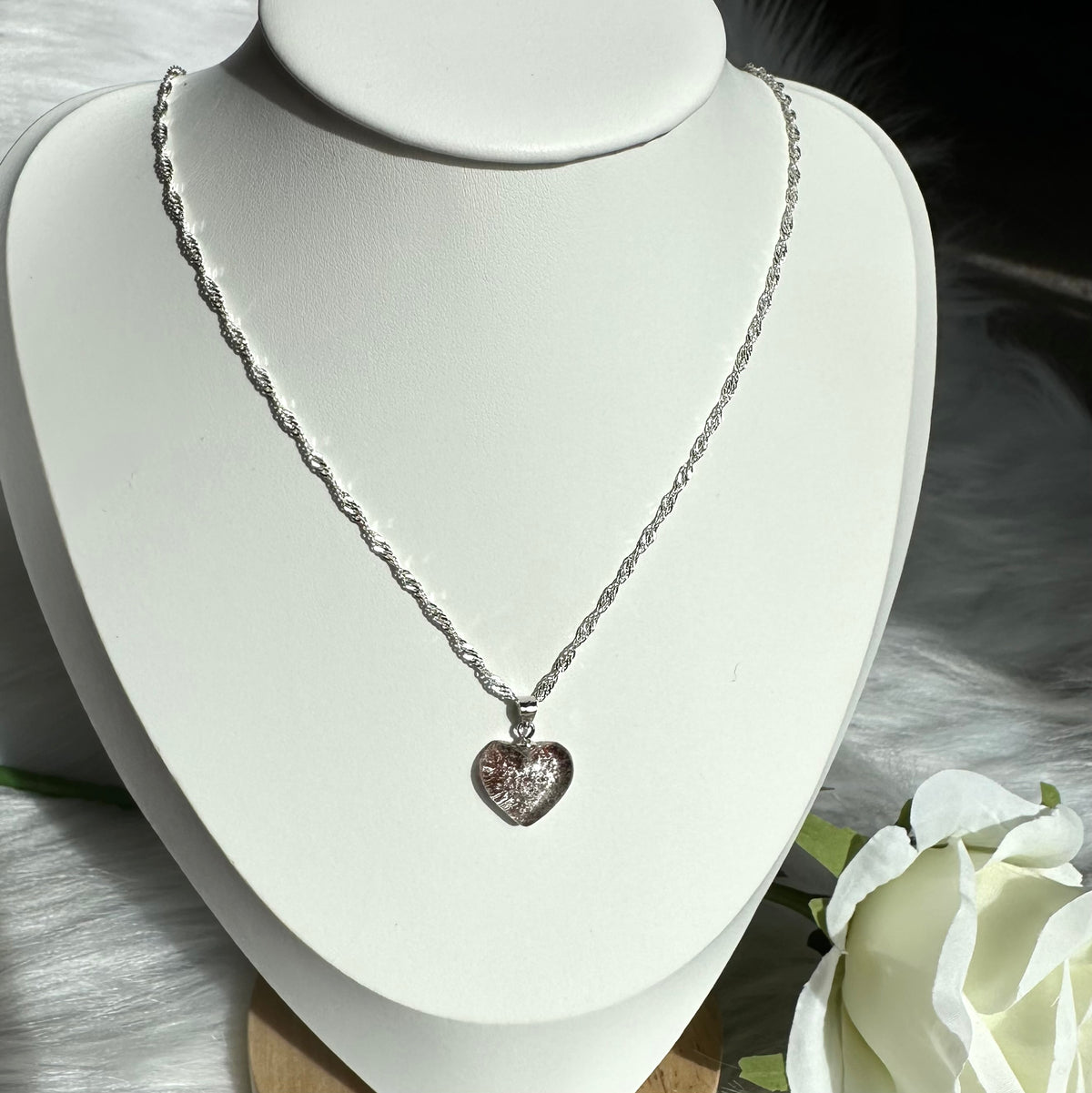 Garden Quartz Pendant – Grounding & Growth
