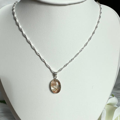 Garden Quartz Pendant – Grounding & Growth