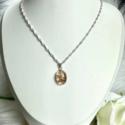 Garden Quartz Pendant – Grounding & Growth