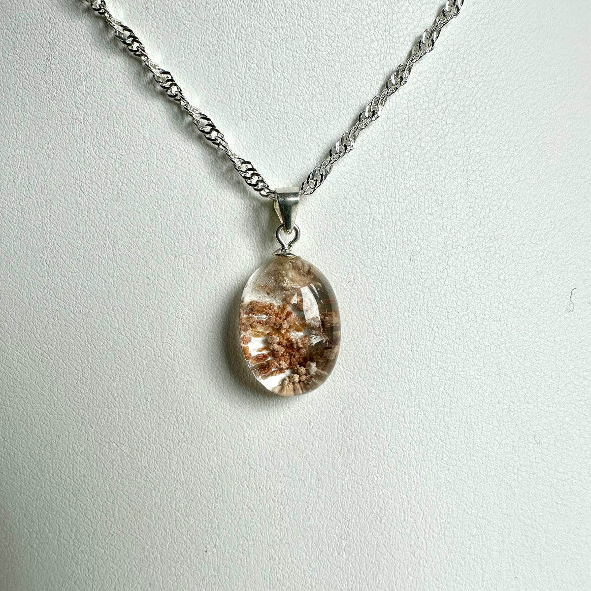 Garden Quartz Pendant – Grounding & Growth