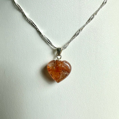 Rutile Heart Pendant – Clarity & Motivation