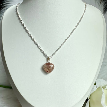 Rutile Heart Pendant – Clarity & Motivation