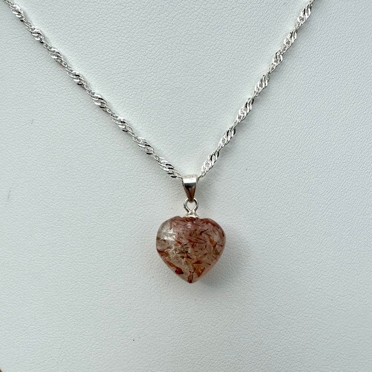 Rutile Heart Pendant – Clarity & Motivation