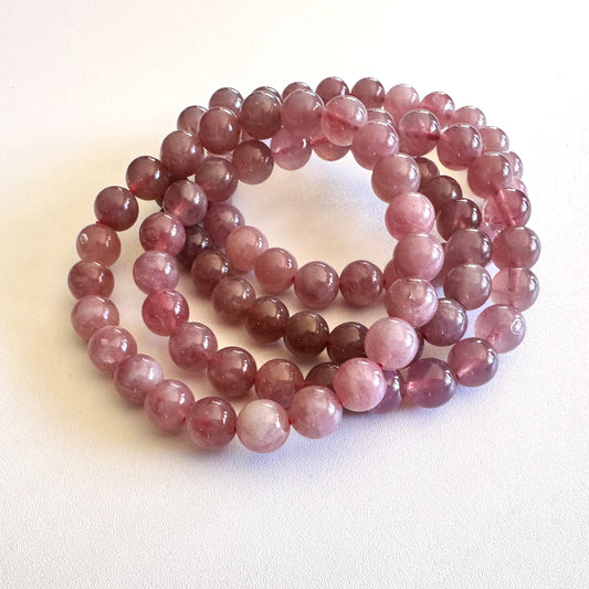 Lavender Rose Quartz Bracelet (Love) – 8mm