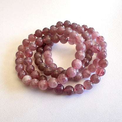Lavender Rose Quartz Bracelet (Love) – 8mm