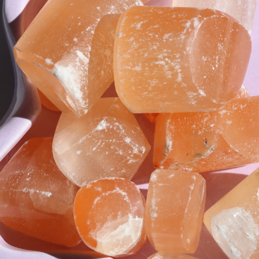Orange Selenite Tumble