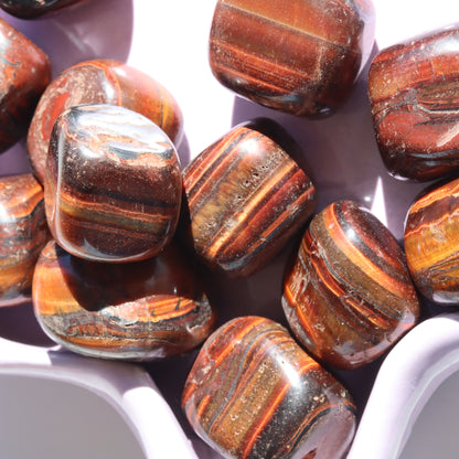 Red Tigers Eye Tumble