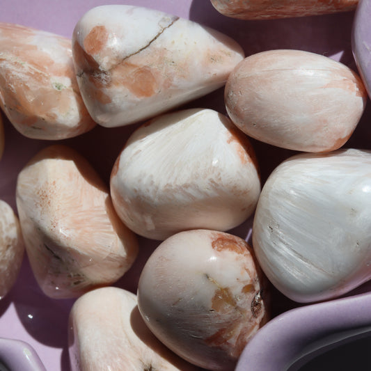 Pink Scolecite Tumble