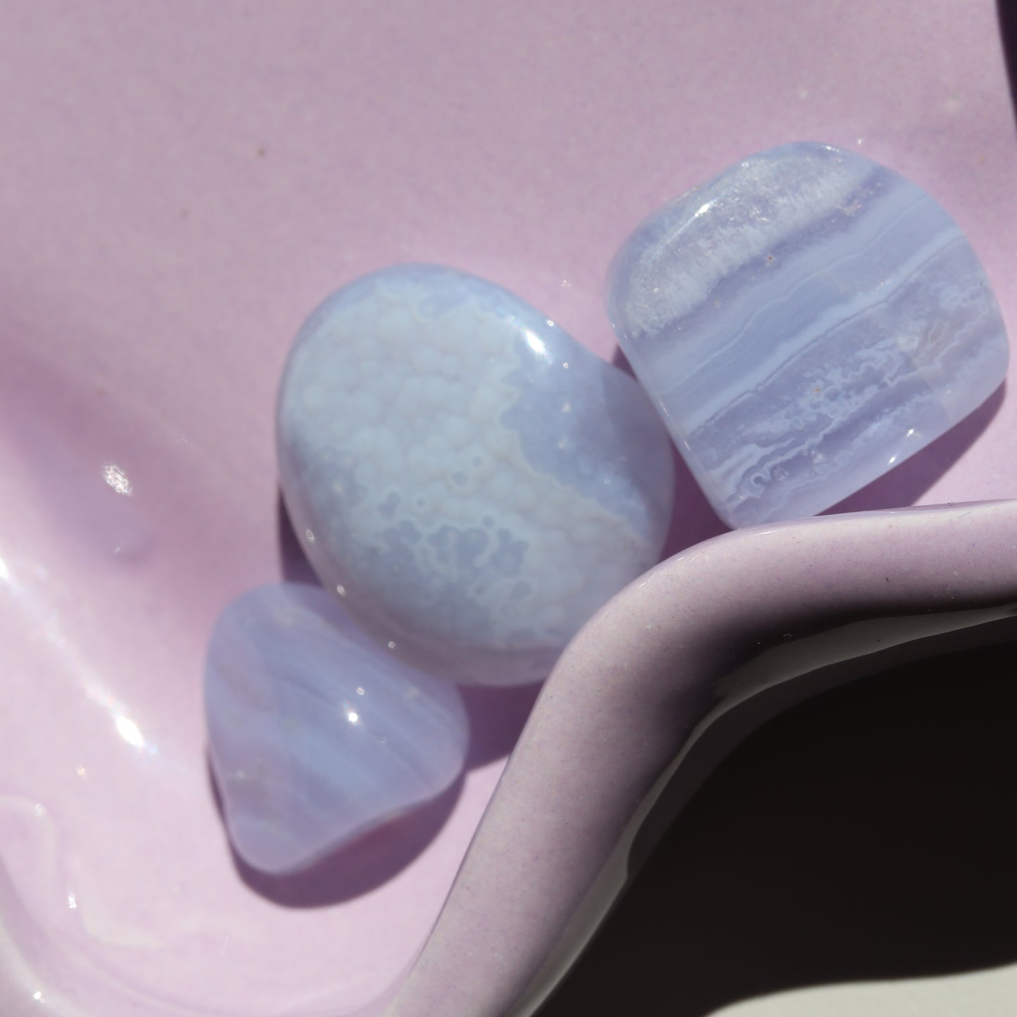 Blue lace Agate Tumble